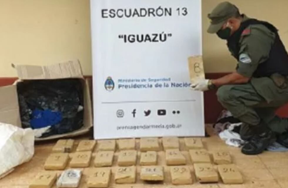 Gendarmería secuestró un cargamento de marihuana que fue encontrado por vecinos