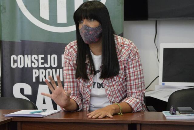 Olga Reinoso, secretaria general ATE Santa Cruz.