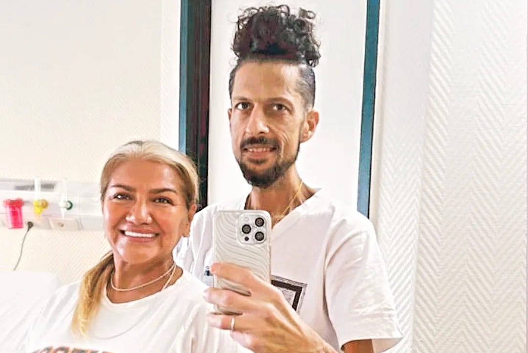 Gladys y Luciano en una foto que ambos publicaron la semana pasada. (Instagram @gladyslabomba18).