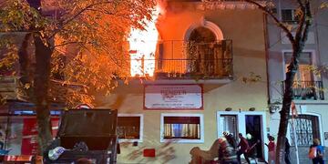 Incendio en geríatrico de Villa Urquiza