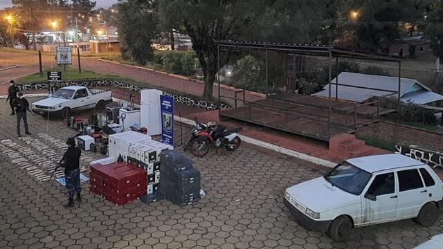 Desarticularon un aguantadero en Bernardo de Irigoyen.