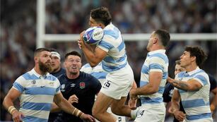 Los Pumas vs. Inglaterra en el inicio del Mundial de rugby en Francia.