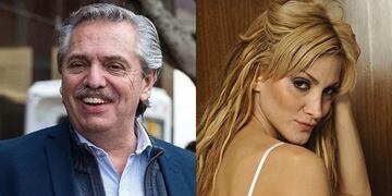 Alberto Fernández y Sofía Pacchi