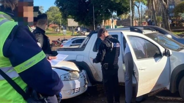 Despiste en Oberá dejó como saldo a una conductora herida.