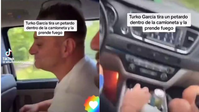 Hubo un pequeño fuego y los hombres se bajaron del auto.