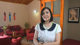 Paula Savio una docente de escuela primaria, ganadora del concurso docentes que inspiran 
en un proyecto de alfabetización
Foto: José Gutierrez / Los Andes