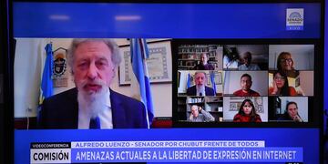 Luenzo anunció su proyecto durante una reunión de la Comisión de Medios (Comunicación Senado)