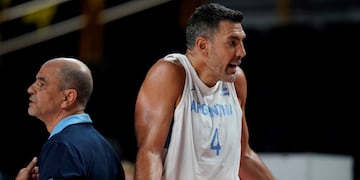 Luis Scola, en el partido ante Eslovenia.