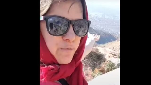 Subió un video mientas comenzaba el incendio del Uritorco