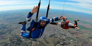 Esta no era la primera vez que Vaccaro hacia paracaidismo. Foto: Ahora