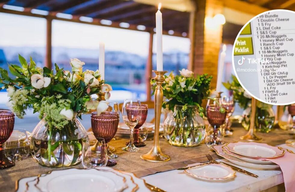 Se casaron e innovaron con un menú original y económico para todos los invitados