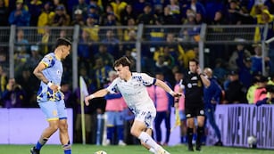 Desequilibrio y gol. Valentín Depietri fue de lo mejor de Talleres en Rosario.