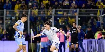 Desequilibrio y gol. Valentín Depietri fue de lo mejor de Talleres en Rosario.