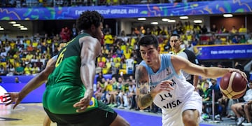 El santiagueño Gabriel Deck es la carta goleadora de Argentina que busca el título en la AmeriCup en el clásico con Brasil. (Fiba)