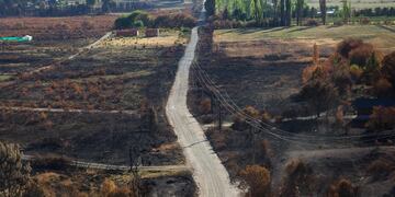 El relato de las familias que reconstruyen sus vidas después del incendio en la Comarca Andina. Foto Marcelo Martinez.