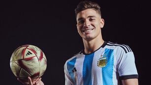 Julián Álvarez es uno de los argentinos que estará en los Juegos Olímpicos. (Foto: Prensa selección argentina).