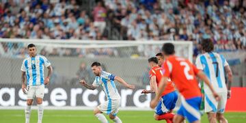 Argentina en el partido ante Chile, por la segunda fecha de la Copa América. (Gentileza Selección Argentina)