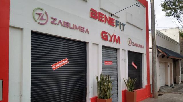 Gimnasio clausurado en Rafaela