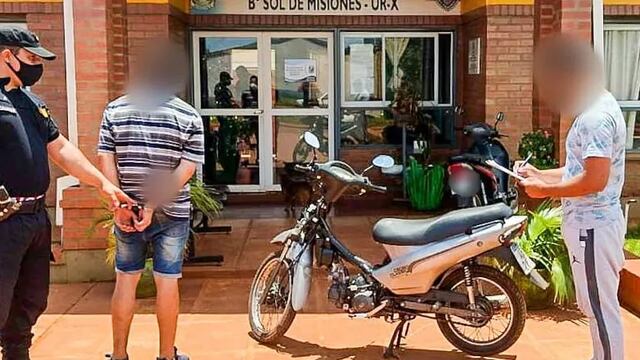Detienen a un joven por el robo de una motocicleta en Posadas.