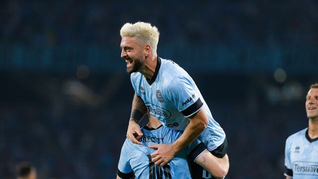 Alejandro Rébola, figura del ascenso con Belgrano en el mano a mano con Instituto (prensa Belgrano).