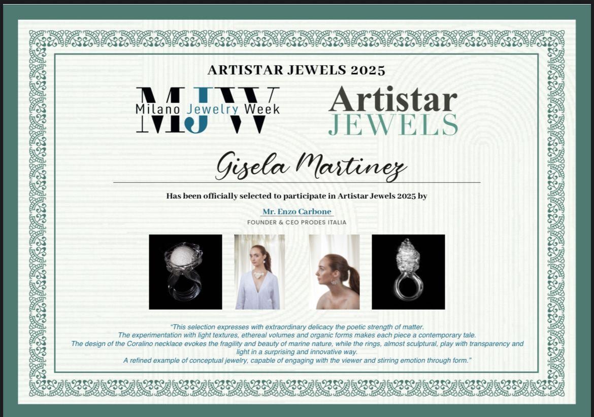 La diseñadora Gisela Martínez representará a Argentina en la exposición internacional de joyería de Milán