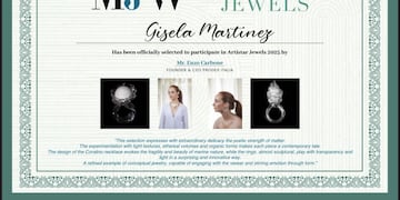 La diseñadora Gisela Martínez representará a Argentina en la exposición internacional de joyería de Milán