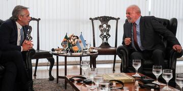 Alberto Fernández mantuvo una reunión con Lula da Silva tras su asunción. Foto: Télam/Cris Sille