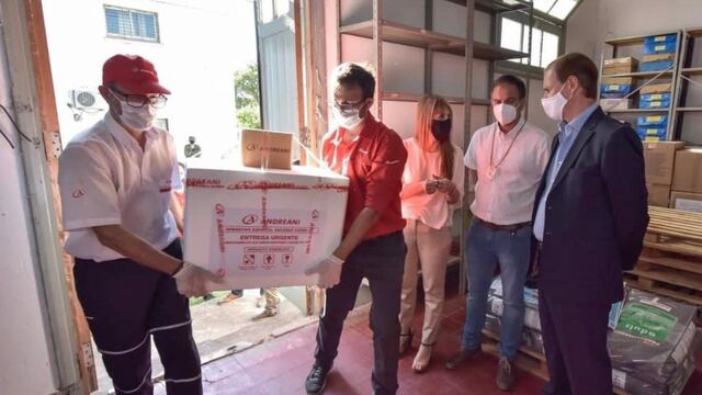 Bordet recibió las primeras dosis de la vacuna Sputnik V