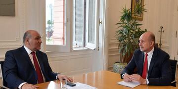Reunión Omar Perotti y Juan Manzur
