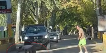 Pelea callejera en Chacras de Coria entre dos conductores que habían impactado sus vehículos, produjo un corte en el tránsito.