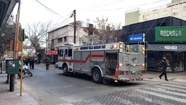 Incendio en el centro de Carlos Paz