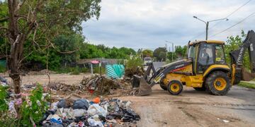 Basural en barrio Pueyrredón (Prensa Municipalidad)