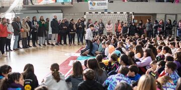 Actividades de los Juegos Bonaerenses en el Polideportivo de Tres Arroyos