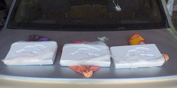 Encontraron ladrillos de cocaína en Guaymallén y detuvieron a un hombre de 40 años (Ministerio de Seguridad).