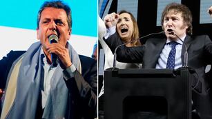 Sergio Massa y Javier Milei disputarán la presidencia en un balotaje que tiene en vilo al país. Foto: La Voz