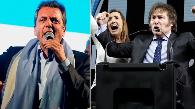Sergio Massa y Javier Milei disputarán la presidencia en un balotaje que tiene en vilo al país. Foto: La Voz