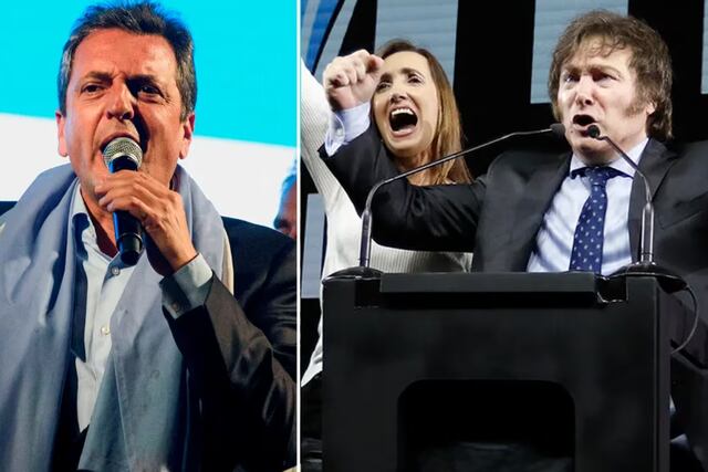 Sergio Massa y Javier Milei disputarán la presidencia en un balotaje que tiene en vilo al país. Foto: La Voz
