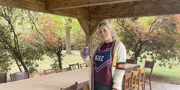 Wanda Nara en su casa de Milán