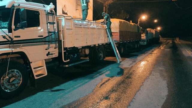 Secuestraron dos camiones con 58 toneladas de soja