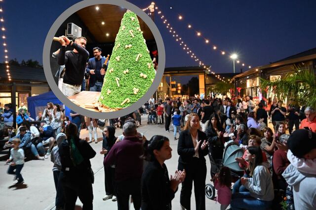 Un "Árbol de Navidad de Gualeguaychú" se convierte el árbol de chocolate más grande de Argentina