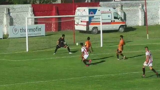 Gol de Braian Noriega ante Adiur de Rosario