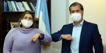 Gabriela Torres DIRECTORA SEDRONAR y Martín Piaggio