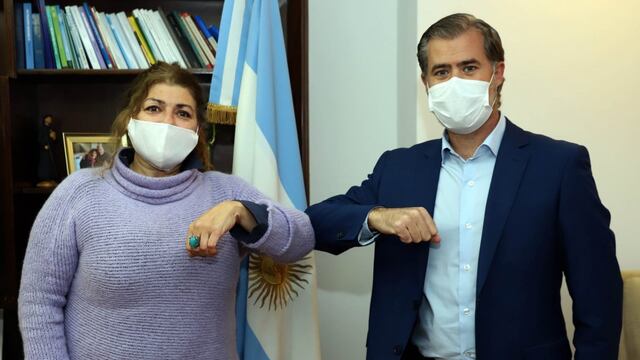 Gabriela Torres DIRECTORA SEDRONAR y Martín Piaggio