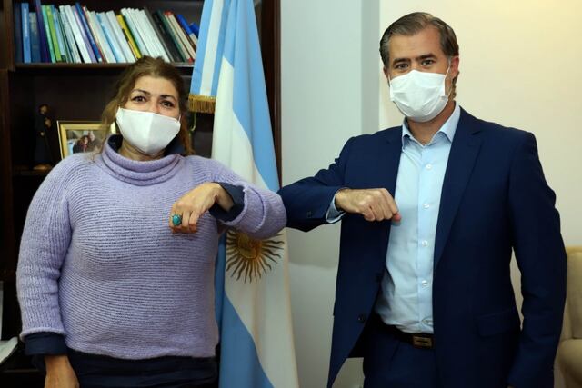 Gabriela Torres DIRECTORA SEDRONAR y Martín Piaggio