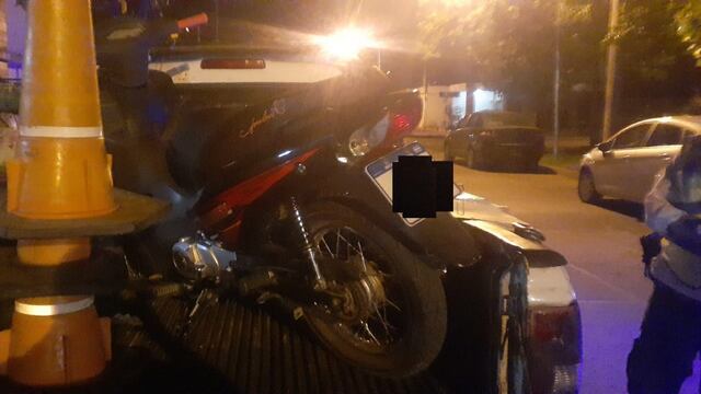 Le retuvieron la moto: venía sin papeles y alcoholizado