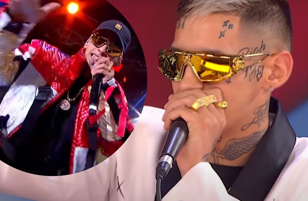 L-Gante debutó como jurado en Showmatch y cerró “La Academia” con un show