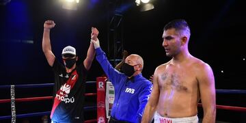 Diego Martínez se impuso a Leonel Hinojosa y logró el título superwelter provincial.