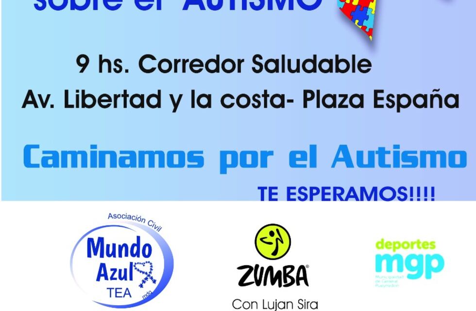 Realizarán una correcaminata por el Día de la de la Concientización sobre el autismo
