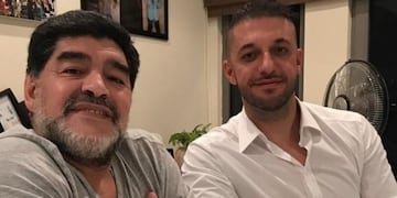 Matías Morla junto a Diego Maradona.