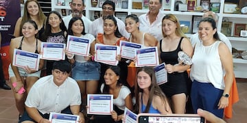 Las rugbiers galardonadas.